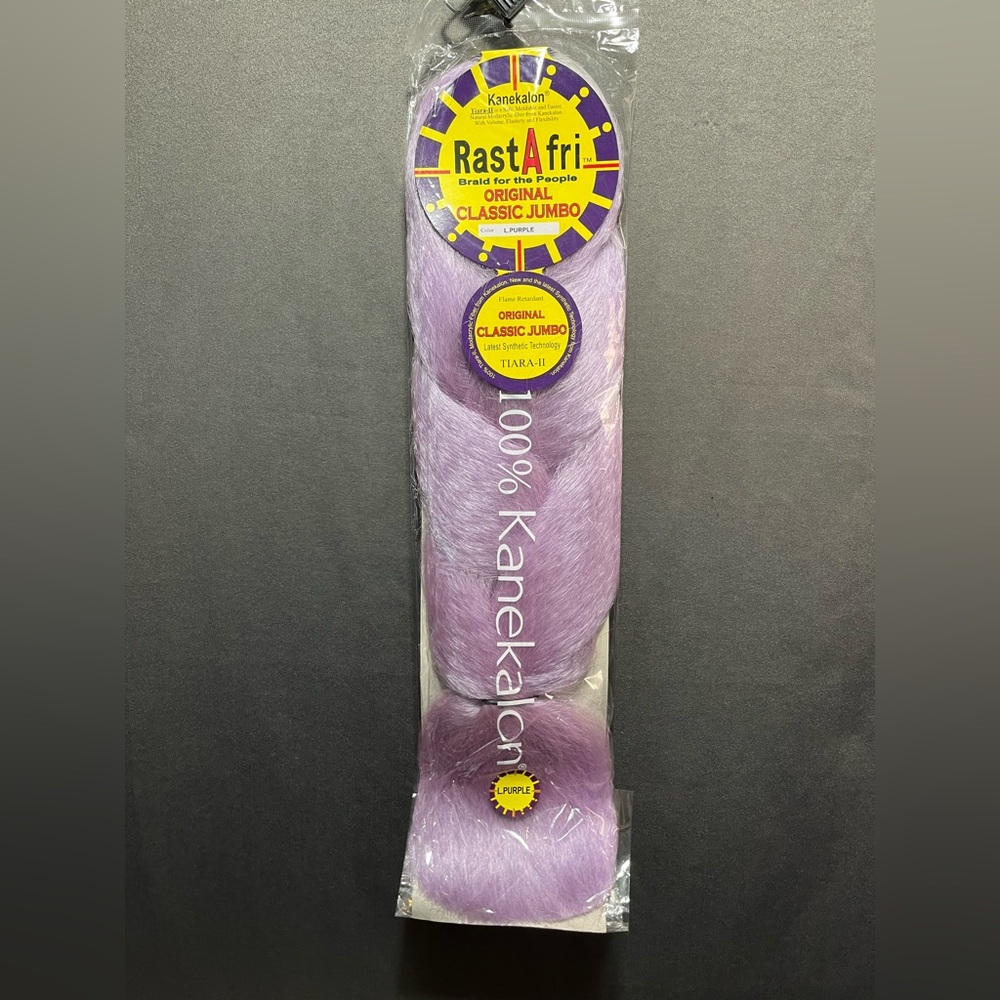 RastAfri - Kanekalon - Original Classic Jumbo Braid - L Purple - NWT
